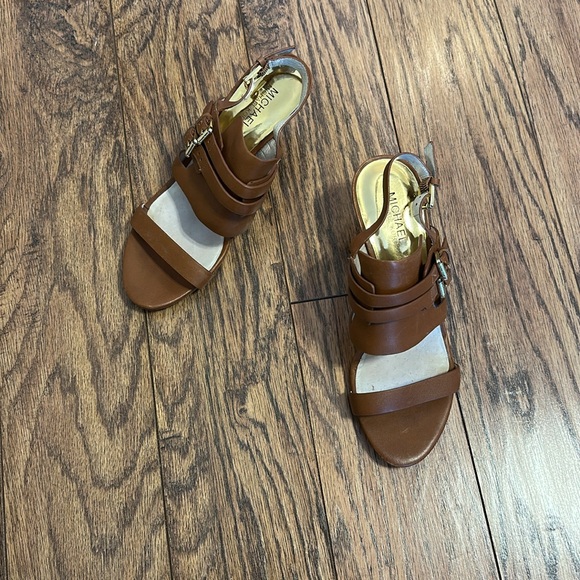 Michael Kors Caramel Color Leather Heels - Picture 6 of 6